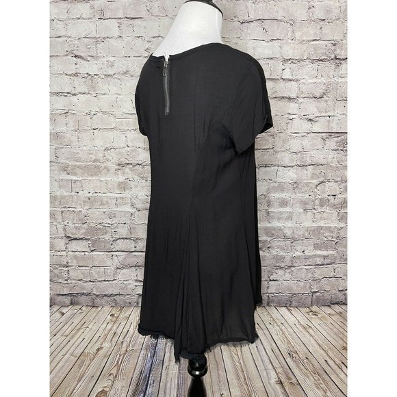 Silence +‎ Noise Solid Black Mini Dress - Picture 10 of 12